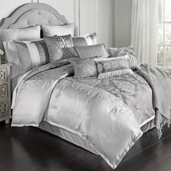 RIVERBROOK Home Kacee 12 PC King Comforter Set Bedding - Picture 1 of 5